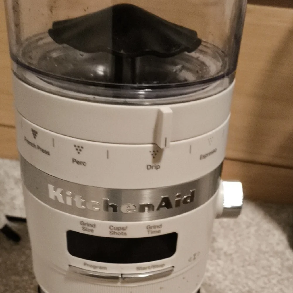 KitchenAid Coffee Grinder in Cream and Silver - Picture 2 of 7